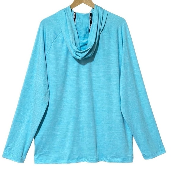 Hurley Performance Hoodie Men’s X-Large Light Blue Surf & Sport Beach Bum NWT - Picture 2 of 9